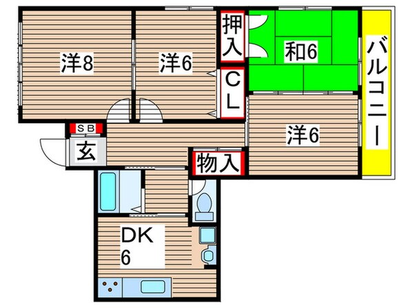 高倉 ハイツの物件間取画像